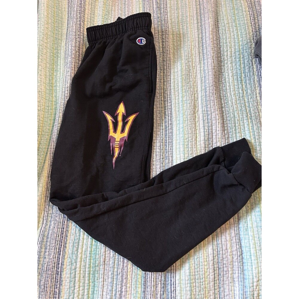 Arizona State Sun Devils Black Champion Jogger Sweatpants Men's Medium ASU